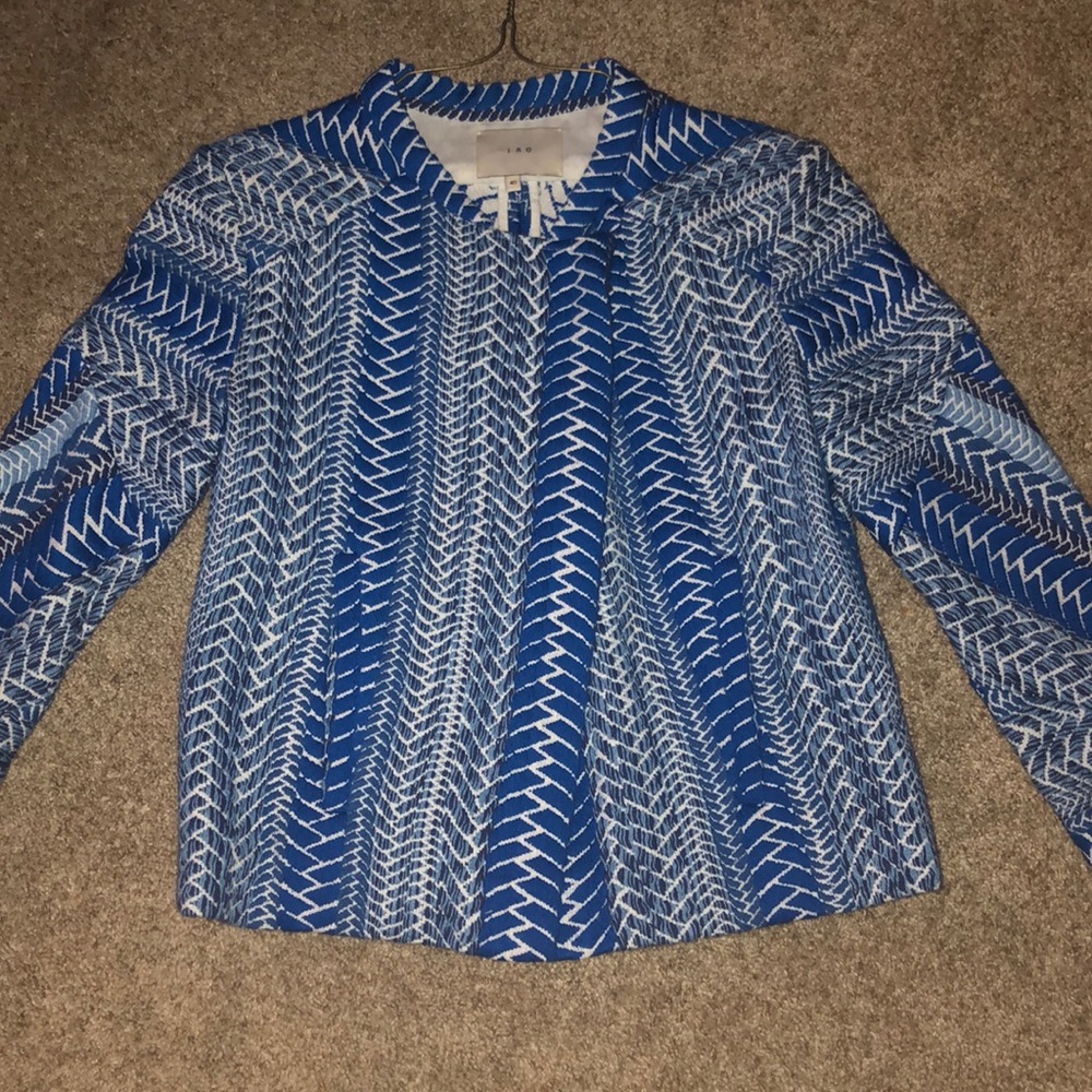 Textured zip jacket